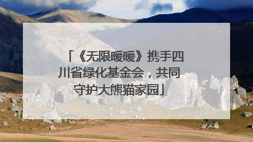 《无限暖暖》携手四川省绿化基金会，共同守护大熊猫家园