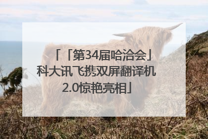 「第34届哈洽会」科大讯飞携双屏翻译机2.0惊艳亮相