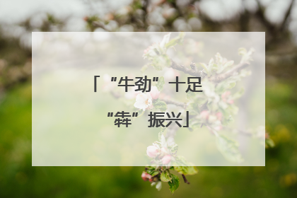 “牛劲”十足“犇”振兴