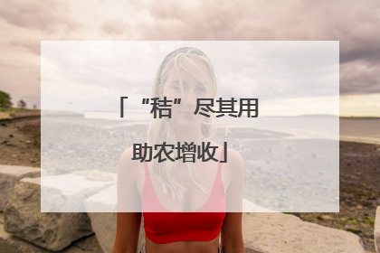 “秸”尽其用 助农增收
