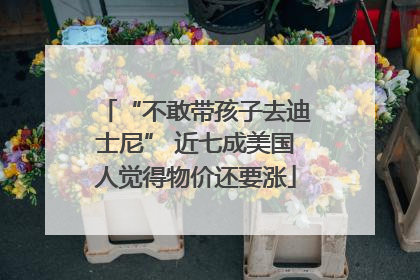 “不敢带孩子去迪士尼” 近七成美国人觉得物价还要涨