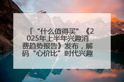 “什么值得买”《2025年上半年兴趣消费趋势报告》发布，解码“心价比”时代兴趣消费新范式