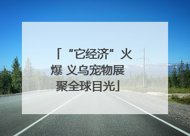 “它经济”火爆 义乌宠物展聚全球目光