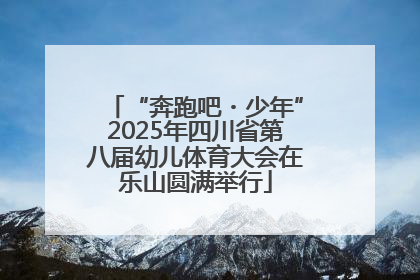 “奔跑吧・少年”2025年四川省第八届幼儿体育大会在乐山圆满举行