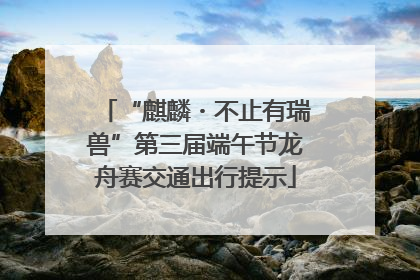 “麒麟・不止有瑞兽”第三届端午节龙舟赛交通出行提示