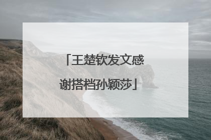 王楚钦发文感谢搭档孙颖莎