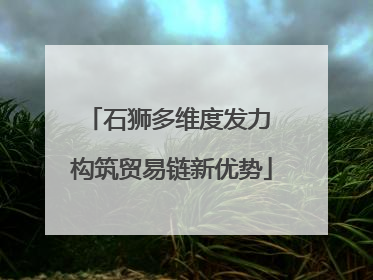石狮多维度发力 构筑贸易链新优势