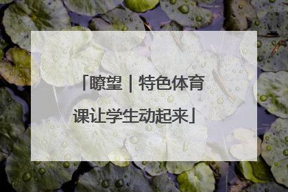 瞭望｜特色体育课让学生动起来