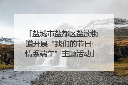 盐城市盐都区盐渎街道开展“我们的节日·情系端午”主题活动