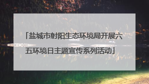 盐城市射阳生态环境局开展六五环境日主题宣传系列活动