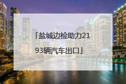 盐城边检助力2193辆汽车出口