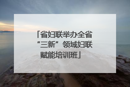 省妇联举办全省“三新”领域妇联赋能培训班