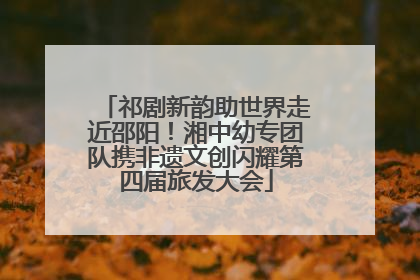 祁剧新韵助世界走近邵阳！湘中幼专团队携非遗文创闪耀第四届旅发大会