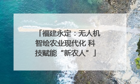 福建永定：无人机智绘农业现代化 科技赋能“新农人”