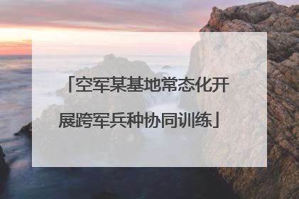 空军某基地常态化开展跨军兵种协同训练