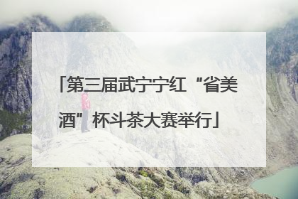 第三届武宁宁红“省美酒”杯斗茶大赛举行