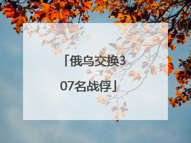 俄乌交换307名战俘