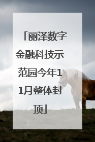丽泽数字金融科技示范园今年11月整体封顶