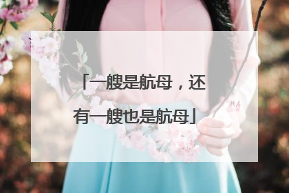 一艘是航母，还有一艘也是航母