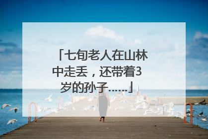 七旬老人在山林中走丢，还带着3岁的孙子……