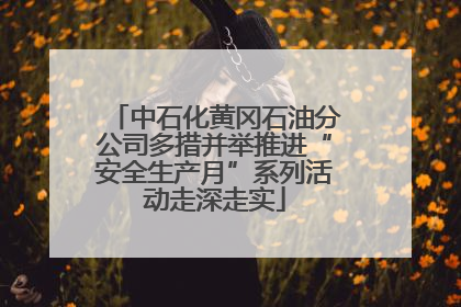 中石化黄冈石油分公司多措并举推进“安全生产月”系列活动走深走实