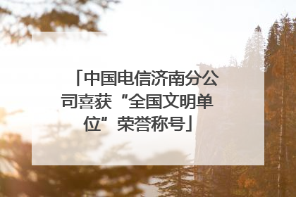 中国电信济南分公司喜获“全国文明单位”荣誉称号