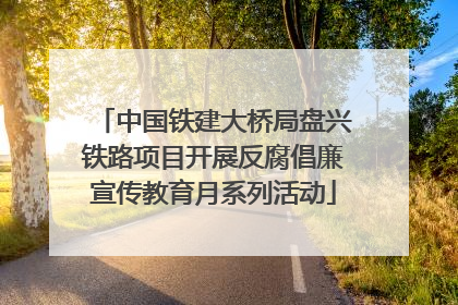 中国铁建大桥局盘兴铁路项目开展反腐倡廉宣传教育月系列活动