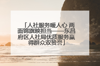 人社服务暖人心 两面锦旗映担当——东昌府区人社局优质服务赢得群众双赞誉