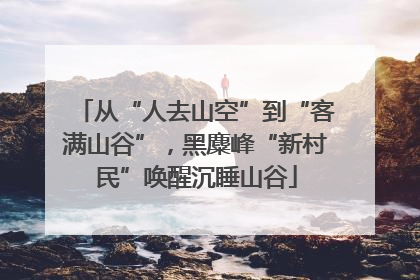 从“人去山空”到“客满山谷”，黑麋峰“新村民”唤醒沉睡山谷