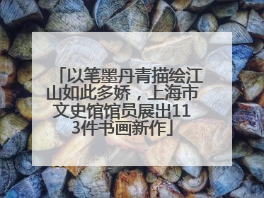 以笔墨丹青描绘江山如此多娇，上海市文史馆馆员展出113件书画新作