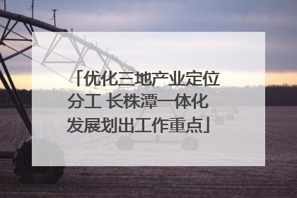 优化三地产业定位分工 长株潭一体化发展划出工作重点