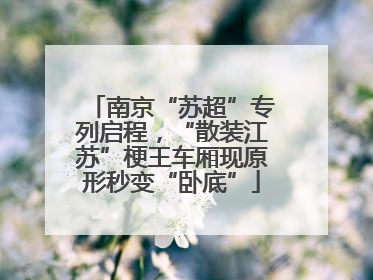 南京“苏超”专列启程，“散装江苏”梗王车厢现原形秒变“卧底”