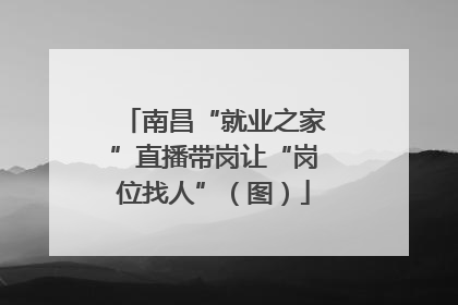南昌“就业之家”直播带岗让“岗位找人”（图）