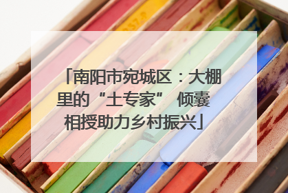南阳市宛城区：大棚里的“土专家” 倾囊相授助力乡村振兴
