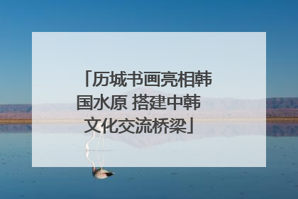 历城书画亮相韩国水原 搭建中韩文化交流桥梁