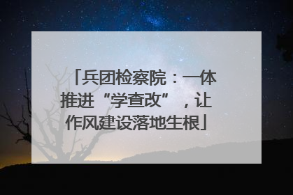 兵团检察院：一体推进“学查改”，让作风建设落地生根