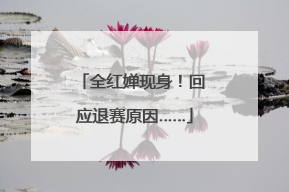 全红婵现身！回应退赛原因……