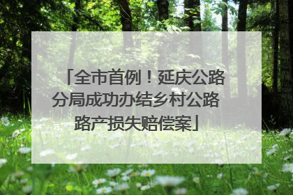 全市首例！延庆公路分局成功办结乡村公路路产损失赔偿案