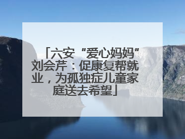 六安“爱心妈妈”刘会芹：促康复帮就业，为孤独症儿童家庭送去希望