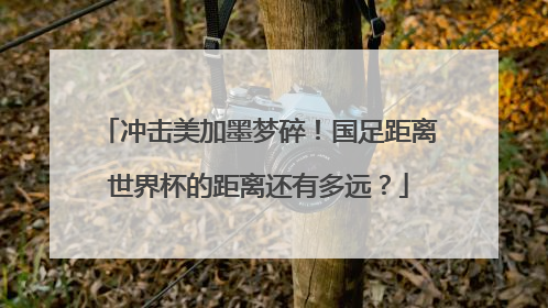 冲击美加墨梦碎！国足距离世界杯的距离还有多远？