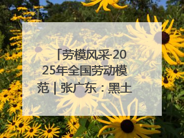劳模风采·2025年全国劳动模范｜张广东：黑土地上的青春之歌