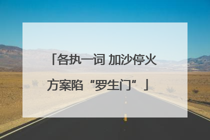 各执一词 加沙停火方案陷“罗生门”