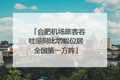 合肥机场旅客吞吐量同比增幅位居全国第一方阵