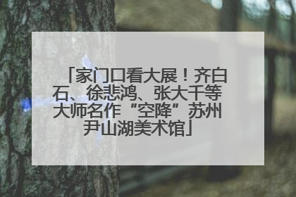 家门口看大展！齐白石、徐悲鸿、张大千等大师名作“空降”苏州尹山湖美术馆