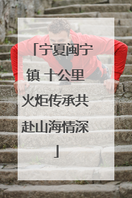 宁夏闽宁镇 十公里火炬传承共赴山海情深