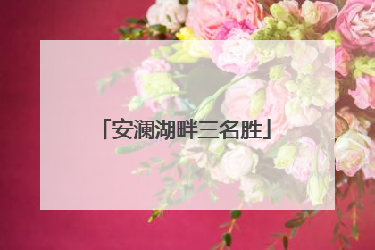 安澜湖畔三名胜