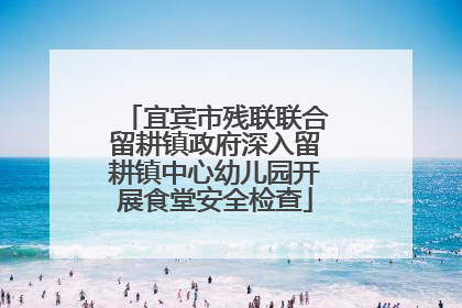 宜宾市残联联合留耕镇政府深入留耕镇中心幼儿园开展食堂安全检查