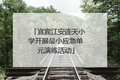 宜宾江安连天小学开展最小应急单元演练活动