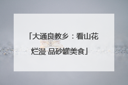 大通良教乡：看山花烂漫 品砂罐美食