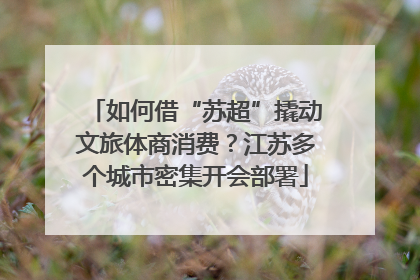 如何借“苏超”撬动文旅体商消费？江苏多个城市密集开会部署
